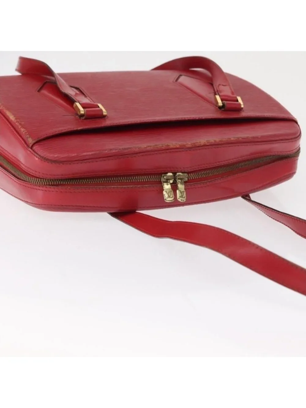 Authentic LOUIS VUITTON Epi Vortail Shoulder Bag Red M52437 LV - Picture 14 of 16